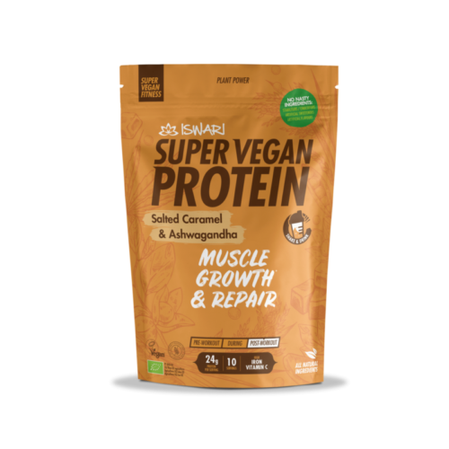 Super Vegan Protein slana karamela Ashwagandha